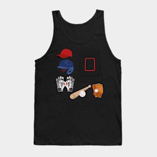 Baseball Accessories Stickers Tank Top